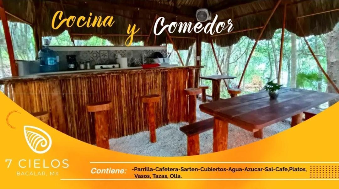 7 Cielos Bacalar. エクステリア 写真